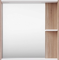 ASB-Mebel Зеркало Адель 80 белое/дуб сонома